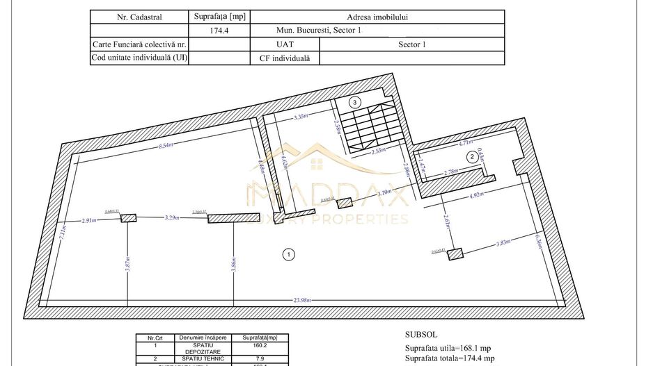 Spatiu comercial S+P // *362mp* // Victoriei - Schiță 50