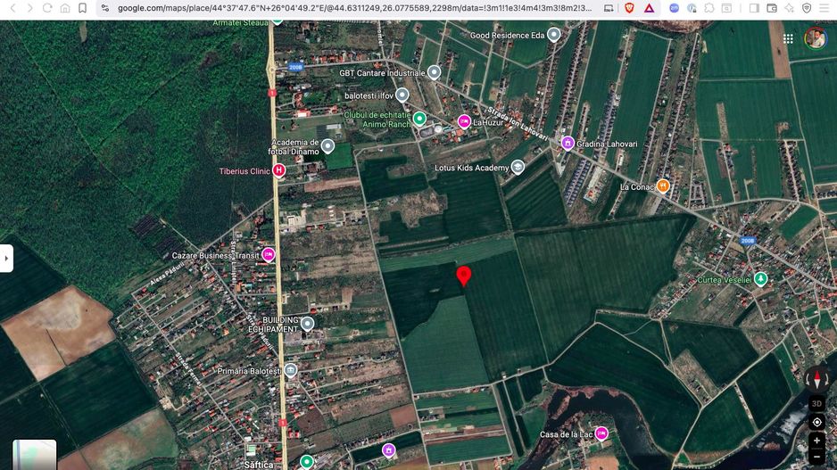 Teren extravilan 18.200 mp Saftica Balotesti - Poză 3