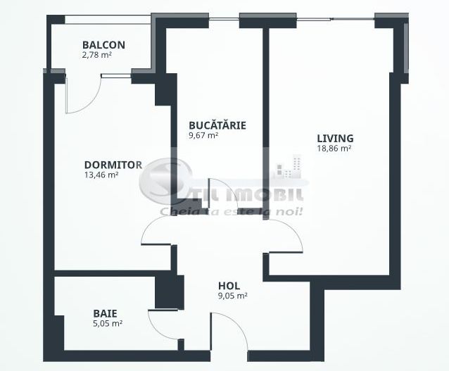 Apartament Nou 2 Camere – 59 mp – Etaj 9 – Tătărași - 0% Comision - Poză 5
