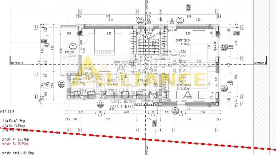 5 CAMERE 4 BAI - P+1 - VILA INDIVIDUALA - FINISAJE LA ALEGERE - Poză 7