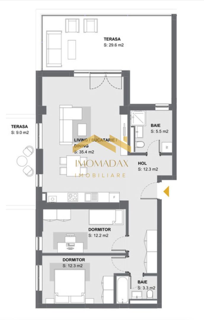 Penthouse Aradului-3 Camere-Disponibil Imediat - Poză 19