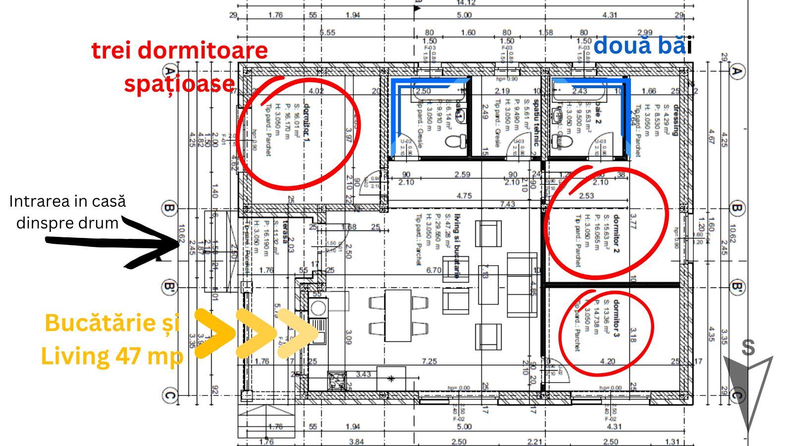 Casa deosebita, pe parter, Harman, 114 mp utili, COMISION 0% - Poză 3