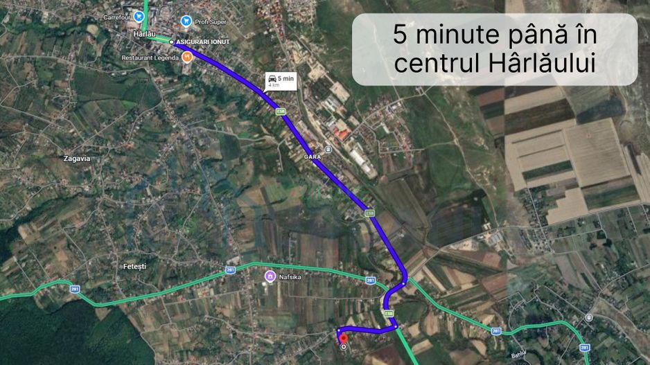 Teren intravilan construibil, 1.800 mp, acces la două drumuri, lângă E58, Scobinți - Poză 2