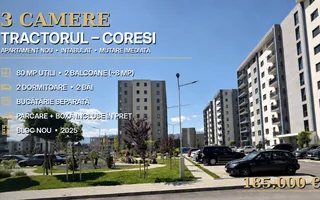 3 camere Tractorul–Coresi, 80 mp/utili,  mutare imediata - Poză 12