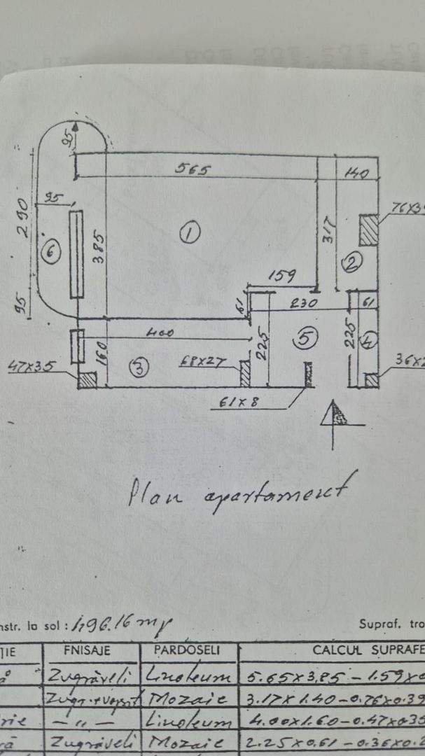 Garsoniera bloc 1989 42mp Uverturii, Lujerului - Schiță 6