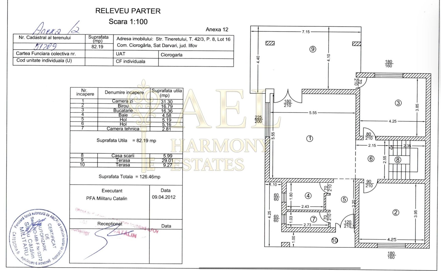 Vile *8 camere* // Ciorogarla - COMISION 0% - Schiță 37