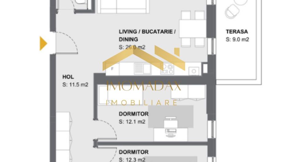 Aradului-3 Camere-Centrala Proprie - Poză 10