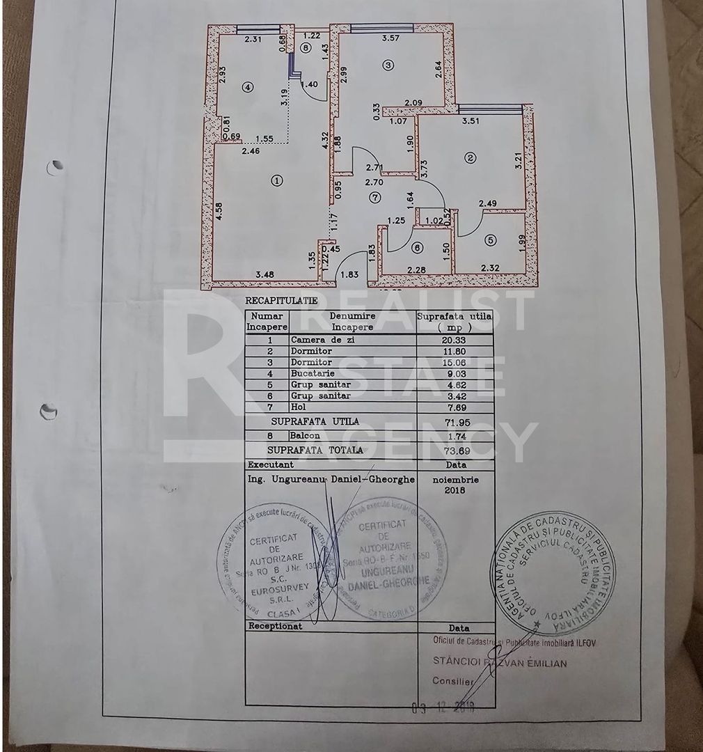 Vânzare, apartament cu 3 camere în zona Pipera - Schiță 18