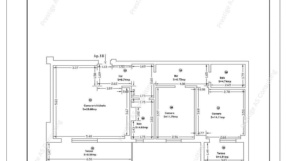 Apartament 3 camere 2 bai Torontalului de inchiriat - Poză 11
