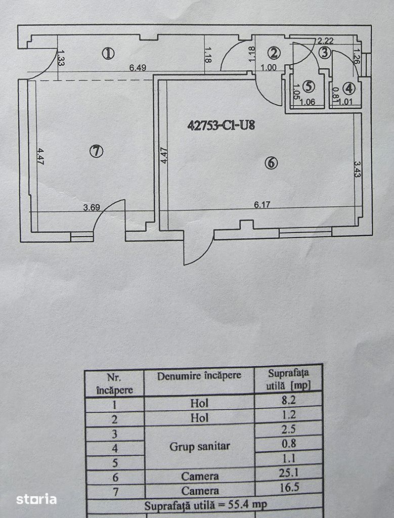 Apartament 2 camere | 55 mp-Vivasy - Poză 4