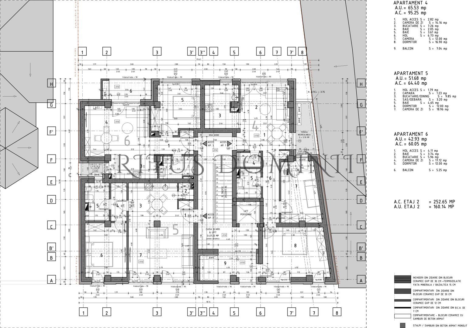 Apartament Ultracentral cu 2 camere, Teatru, 51mp - Schiță 1