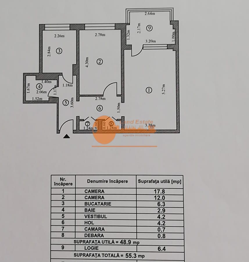 Apartament 2 camere renovat complet – Titan | Etaj 1 | Aproape de Parcul IOR - Schiță 14