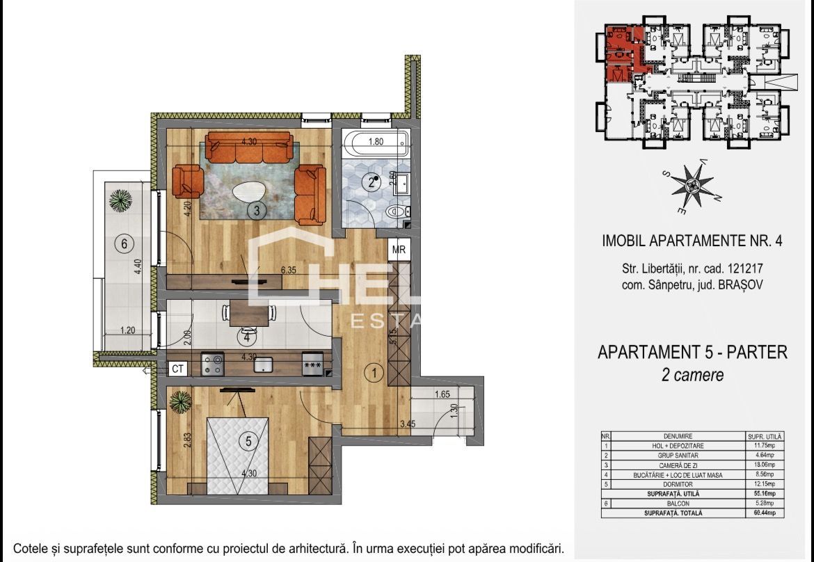 COMISION 0% / 2 Camere / Credit / Sânpetru - Poză 8