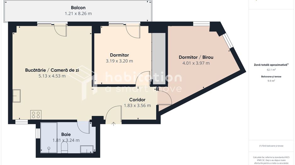 Locuința ideală în Braytim – Apartament cu 3 camere - tur virtual - Poză 29