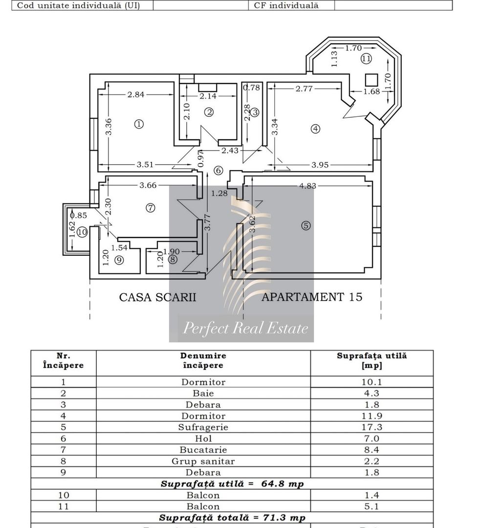 3 CAMERE DE VÂNZARE – ZONA CAPITOL, CONSTANȚA - Poză 1