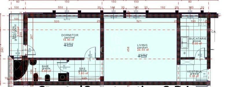 Apartament 2 camere | Semifinisate | zona Eroilor - Schiță 9