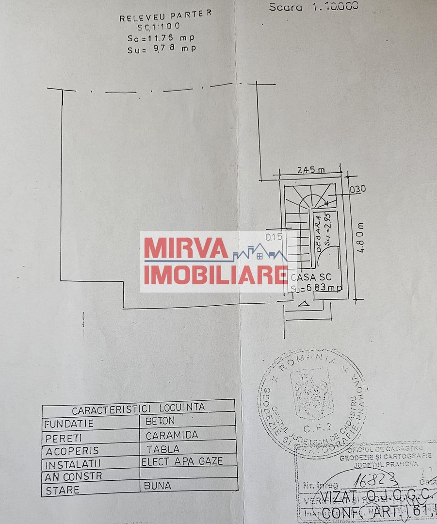 Casa P+1E+M, cu 5 camere în Cantacuzino – ideală birouri sau locuință - Schiță 51