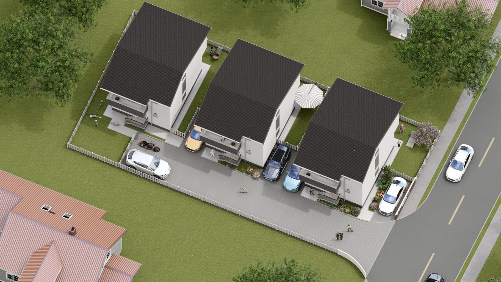 vila ind.+2parcari/112mp utili/115mp curte libera-Leordeni/Spl. Unirii - Poză 2