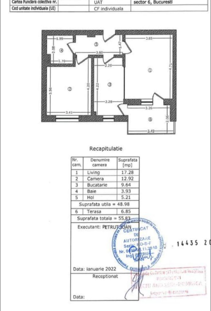 2 Camere de Vanzare Giulesti Complex Aqua City - Schiță 15