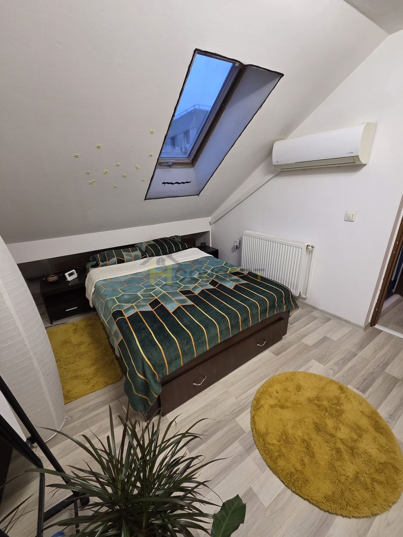 Ap modern 3 camere mansarda mobilat/utilat centrala proprie - Poză 11