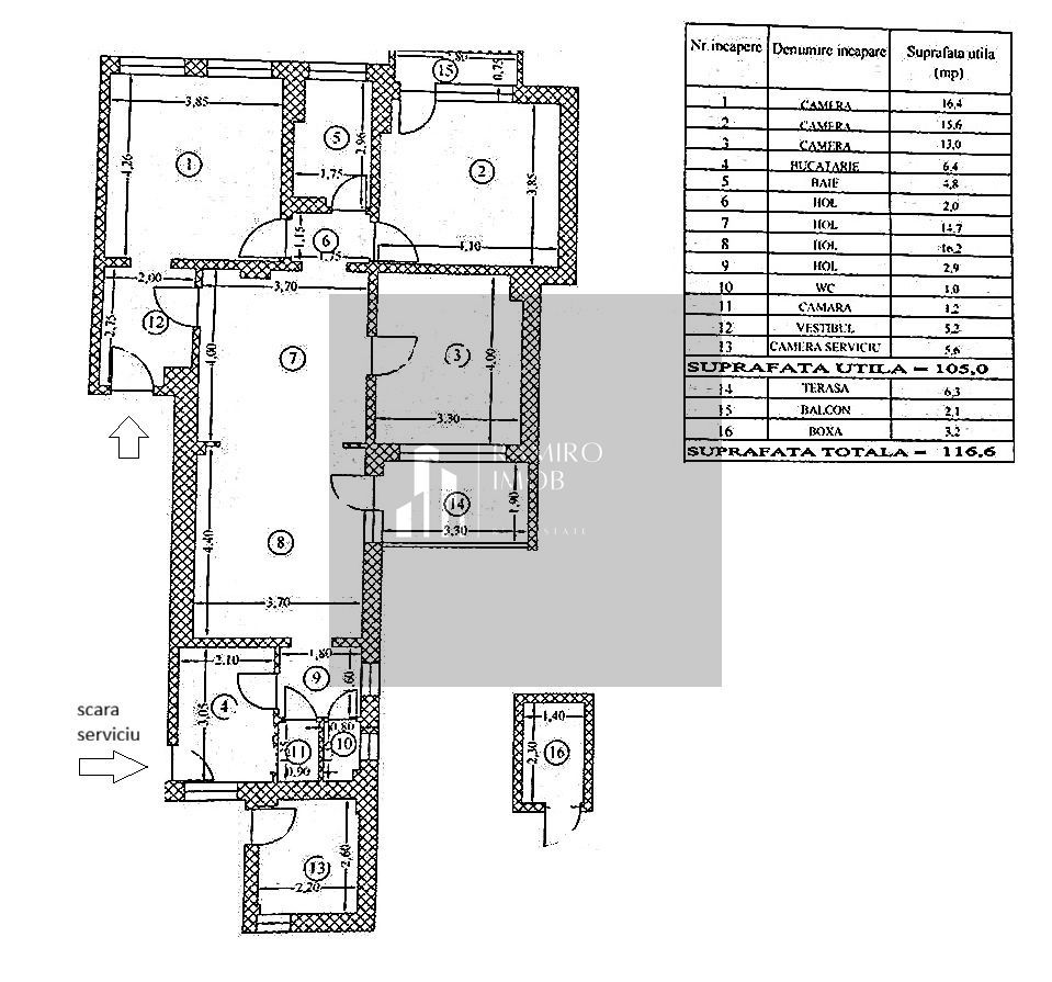 Inchiriere apartament 117mp -Cartierul Evreiesc / Str. Traian -birouri - Poză 3