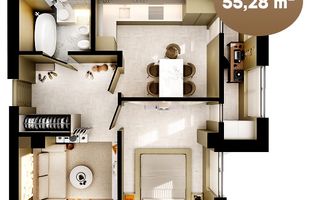 Vanzare apartament 1 cameră, str. Nicolae Dimo, Durlești - Poză 1