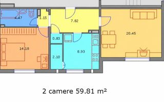 Apartament de vanzare 2 camere mobilat utilat lux Decebal loc parcare - Poză 8