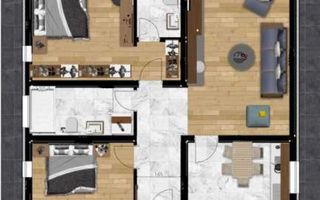 Casa individuala pe parter 500 mp teren - Poză 8