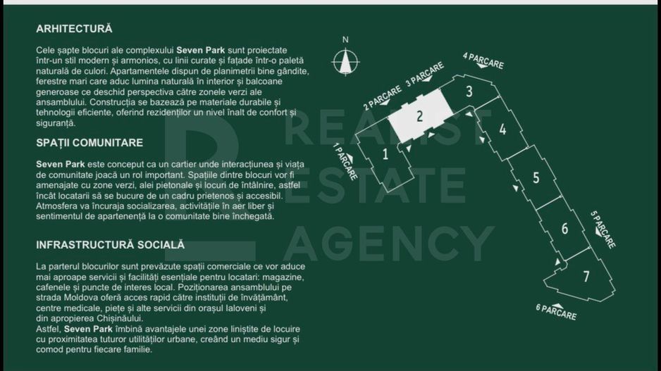 Vânzare, apartament 2 camere, complexul SEVEN Park - Ialoveni - Poză 3