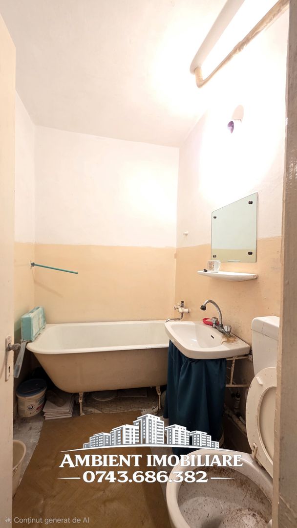 Apartament cu 1 cameră, ETAJ 1, VASLUI - zona FEROVIARI; - Poză 6