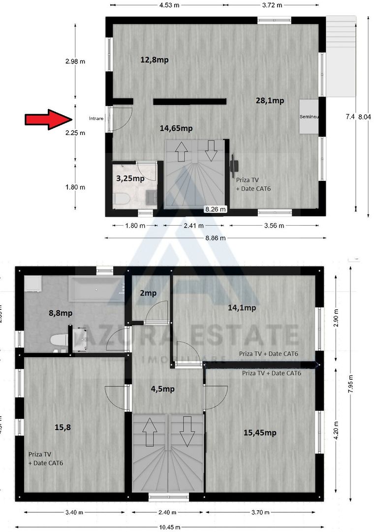 Casa individuala 4 camere 2 bai si teren 573 mp in Bavaria Park - Poză 15