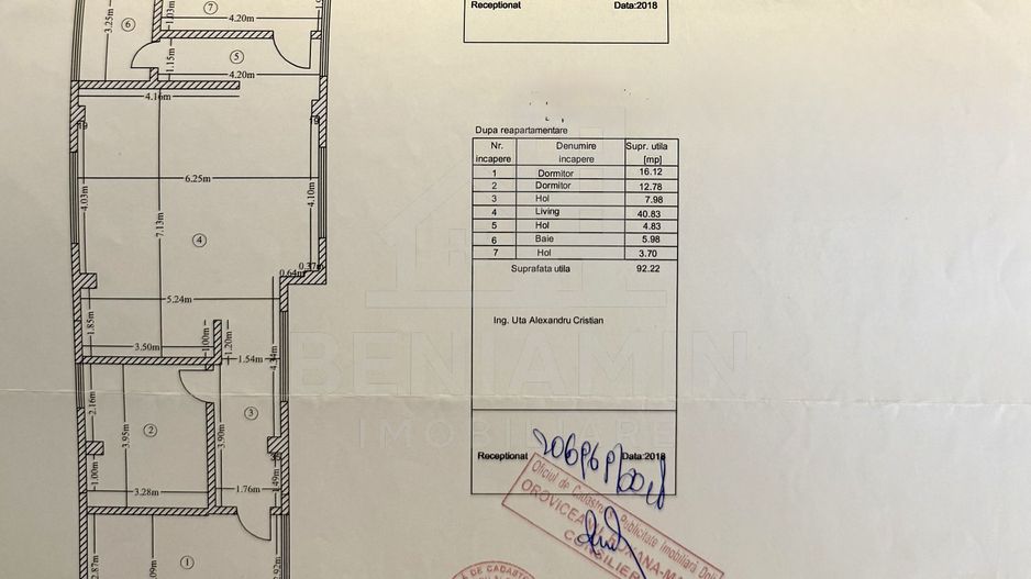 3 camere - 92mp - 2017 -mobilat -utilat - centrala - Gradina Botanica - Poză 8