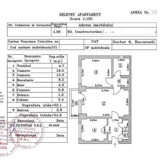 de vanzare apartament  2 camere Crangasi - Poză 15