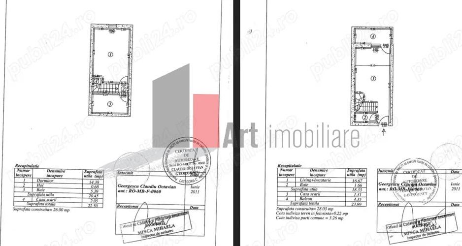 Apartament 2 camere tip duplex, 46,5 mp, mansardat, cu balcon și pod individual - Poză 8