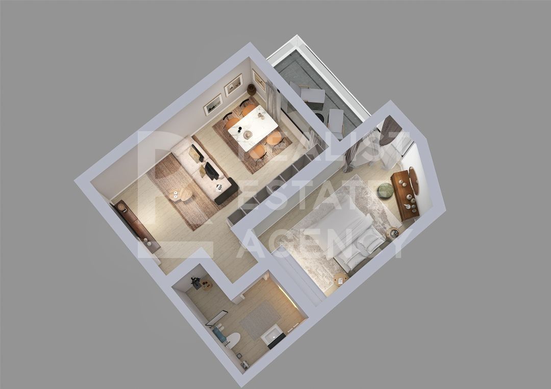 Apartament cu 2 camere, Meraki Lago, Mamaia, Constanța - Schiță 6