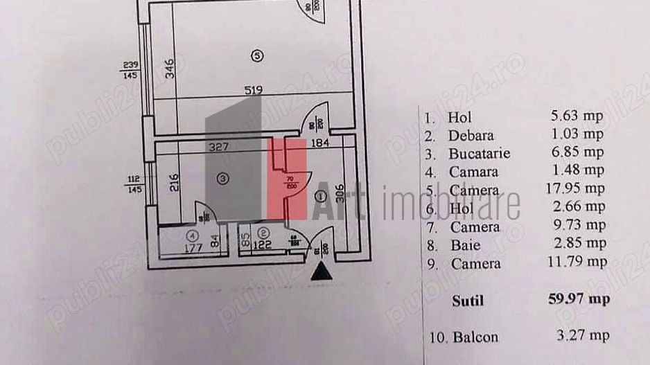 Vânzare apartament 3 camere Izvorul Crișului-Huedin - Poză 3