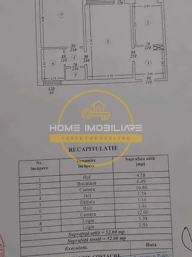 Apartament cu 2 camere/ 52mp/ zona Podu Ros - Poză 8