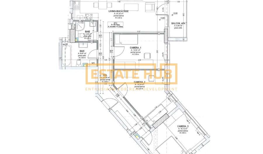 Apartamente 4 camere | zona Parcul Feroviarilor | Comision 0% - Poză 8