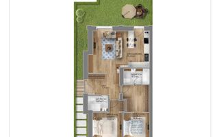 Apartament de 3 camere cu gradina - Poză 15