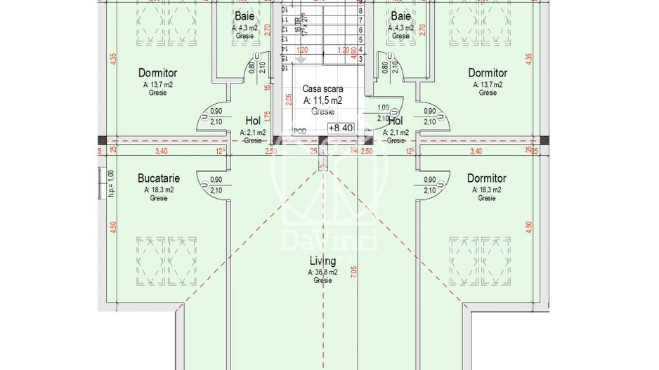 Apartament 4 camere, finisat la cheie (Smart-B-ap.7) - Poză 4