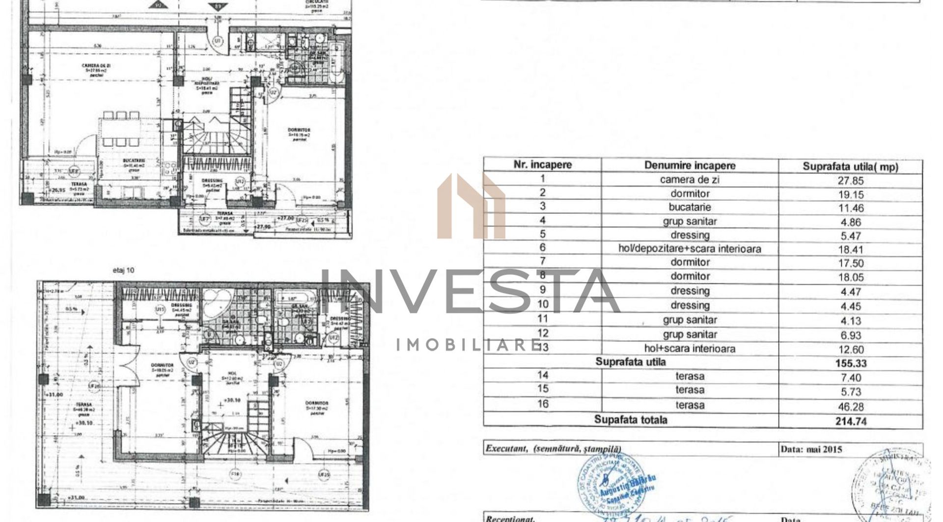 Penthouse de Vis cu Priveliște Panoramică - Lux, Eleganță și Confort - Schiță 17