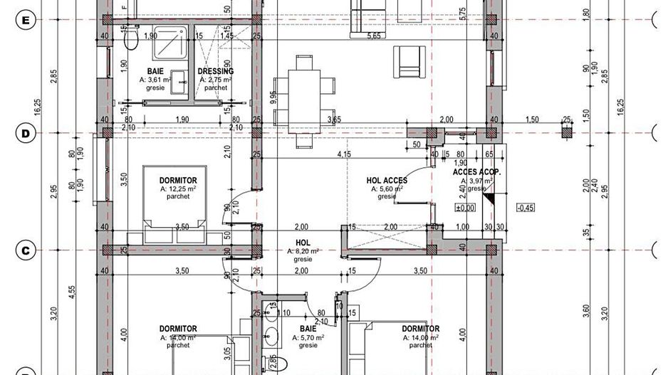 Casa la rosu  cu 4 camere de vanzare in Santandrei - Schiță 8