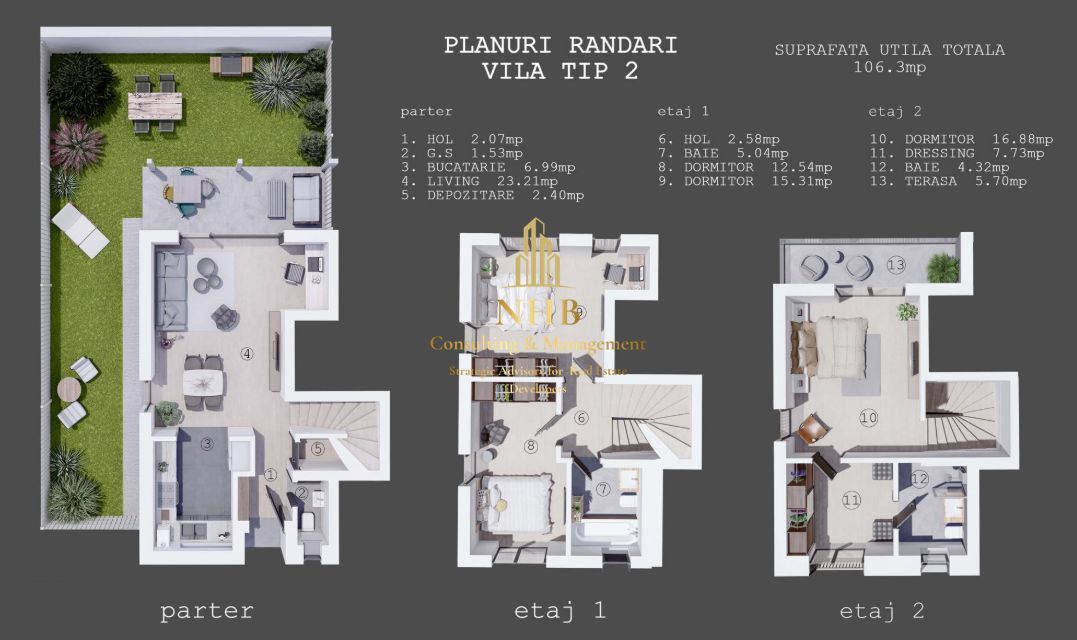 Vila in Pipera 4 camere, 2 locuri de parcare si curte - Comision 0% - Poză 14