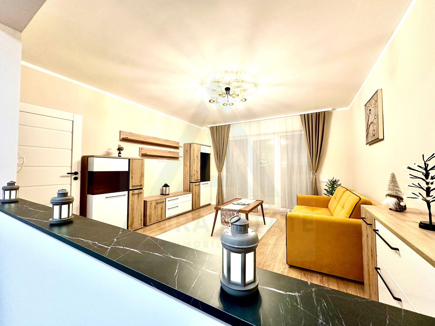 Apartament ultrafinisat 2 camere balcon 7.37 mp utili in Cristian - Poză 7