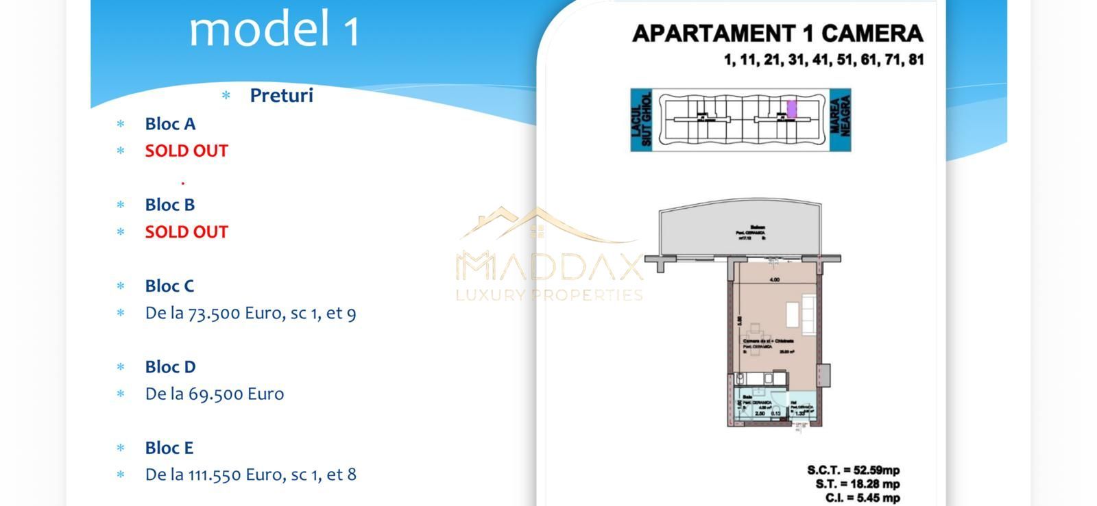 Studio la malul Marii Negre I 52,59 mp I Mamaia Nord - Poză 11