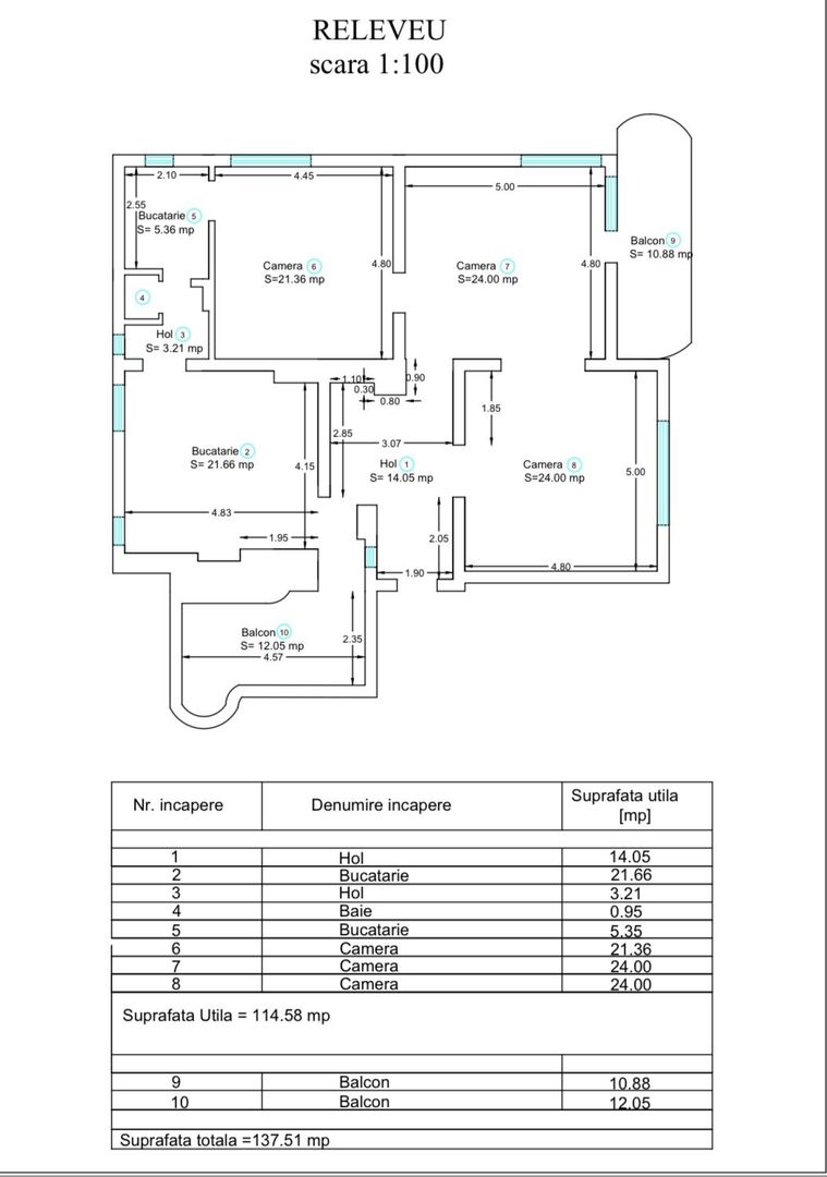 Apartament 3 camere, boem si spațios, chiar in centrul Timișoarei - Poză 20