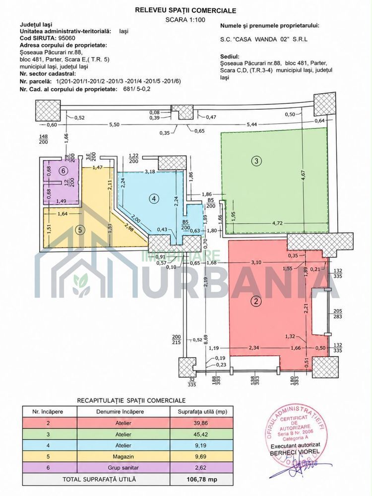 Spațiu comercial de închiriat – 117 mp – Capăt Păcurari, Iași – 13 €/mp - Poză 2