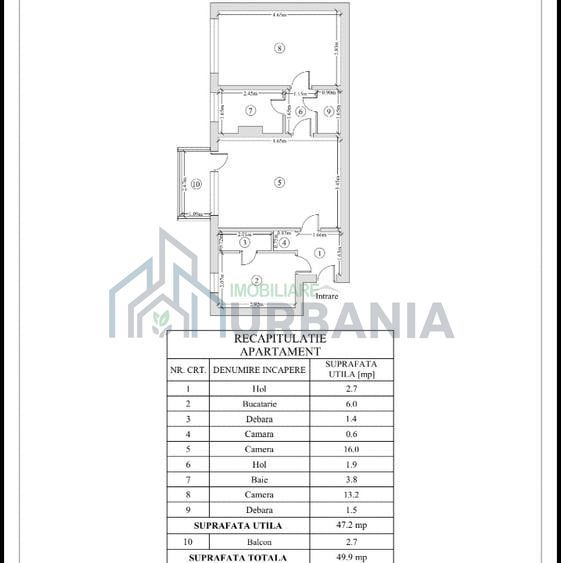 Apartament 2 camere, Tătărași Flora, etaj 1, vânzare cash - Poză 1