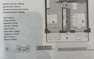 Apartament 2 camere The Level 3 |  Piata presei libere |  Parcare subterana - Poză 7