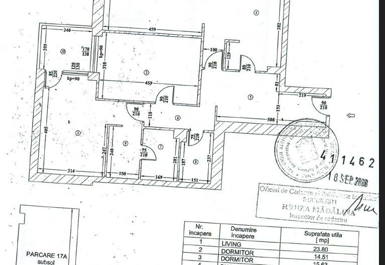 3 CAMERE || LOC DE PARCARE INCLUS || METROPOLIS RESIDENCE - Schiță 21